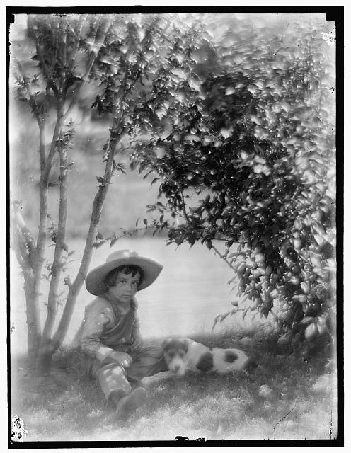 "Boy with dog, a study made at Oceanside, L.I." Gertrude Photo courtesy Library of Congress Prints and Photographs Division Washington, D.C.  